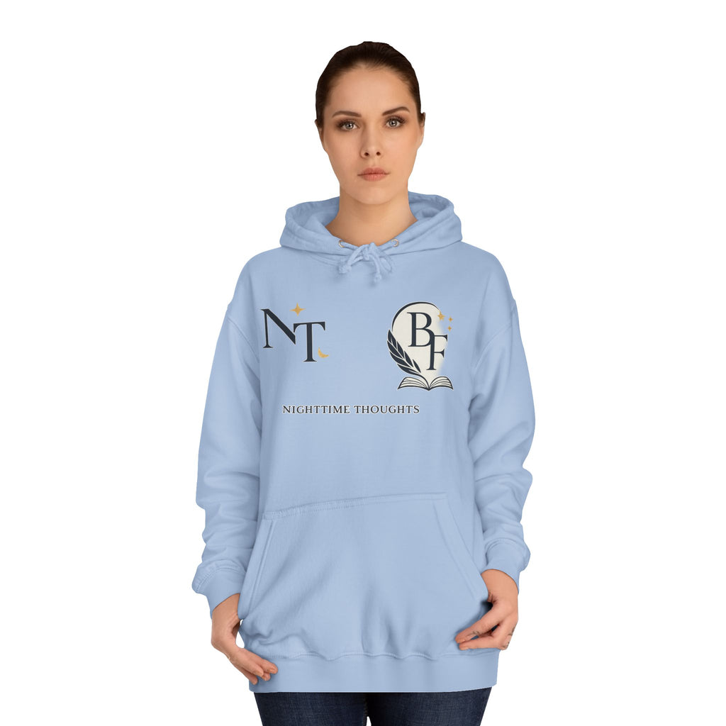 Nighttime Thoughts Hoodie — Moonlit College Sweatshirt