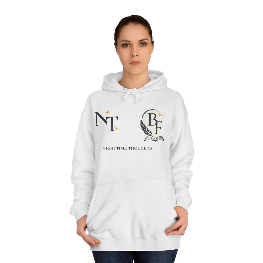 Nighttime Thoughts Hoodie — Moonlit College Sweatshirt