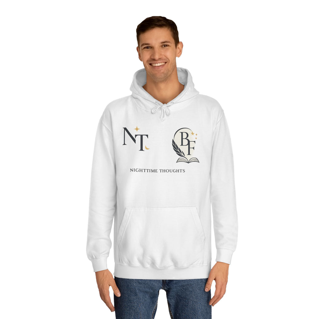 Nighttime Thoughts Hoodie — Moonlit College Sweatshirt