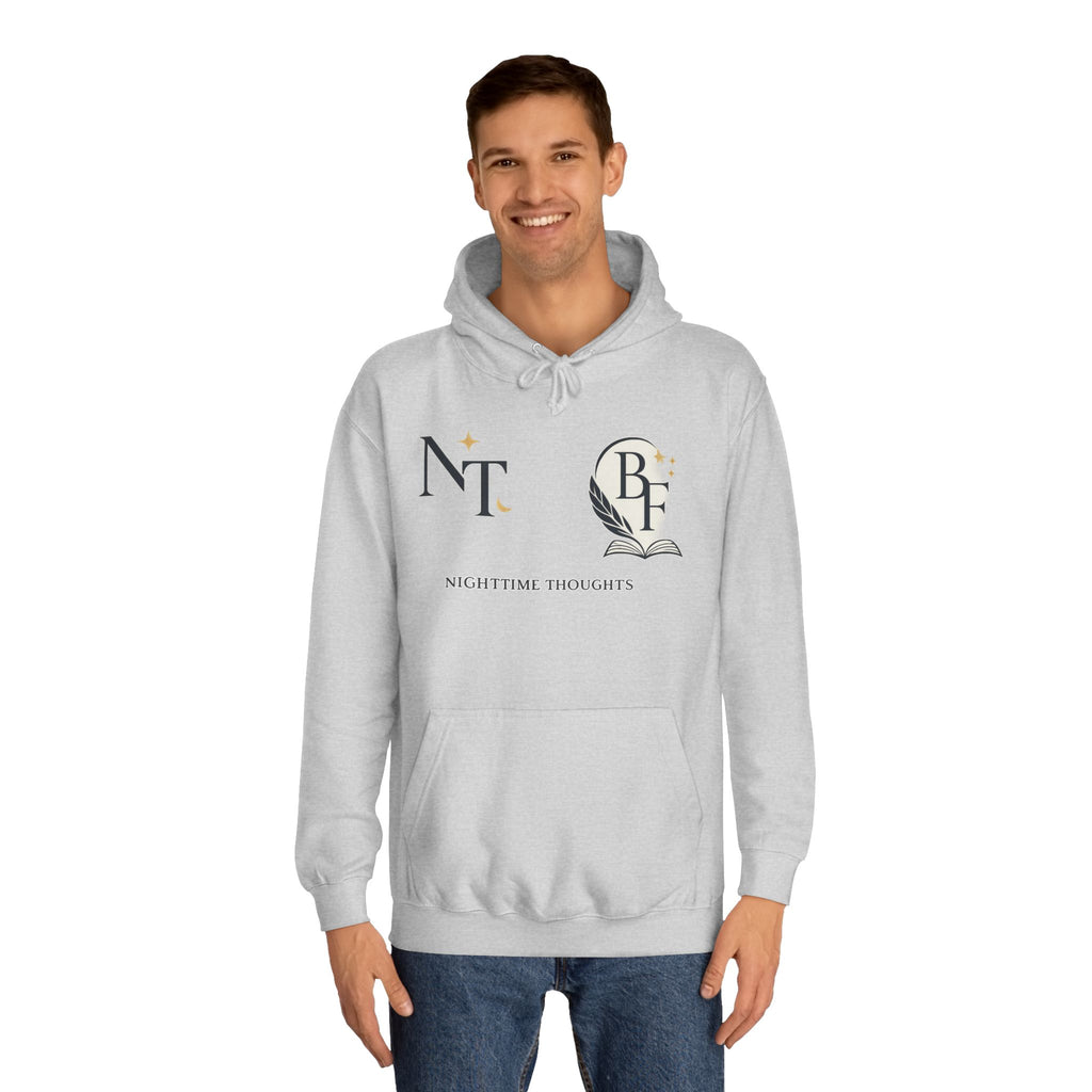 Nighttime Thoughts Hoodie — Moonlit College Sweatshirt