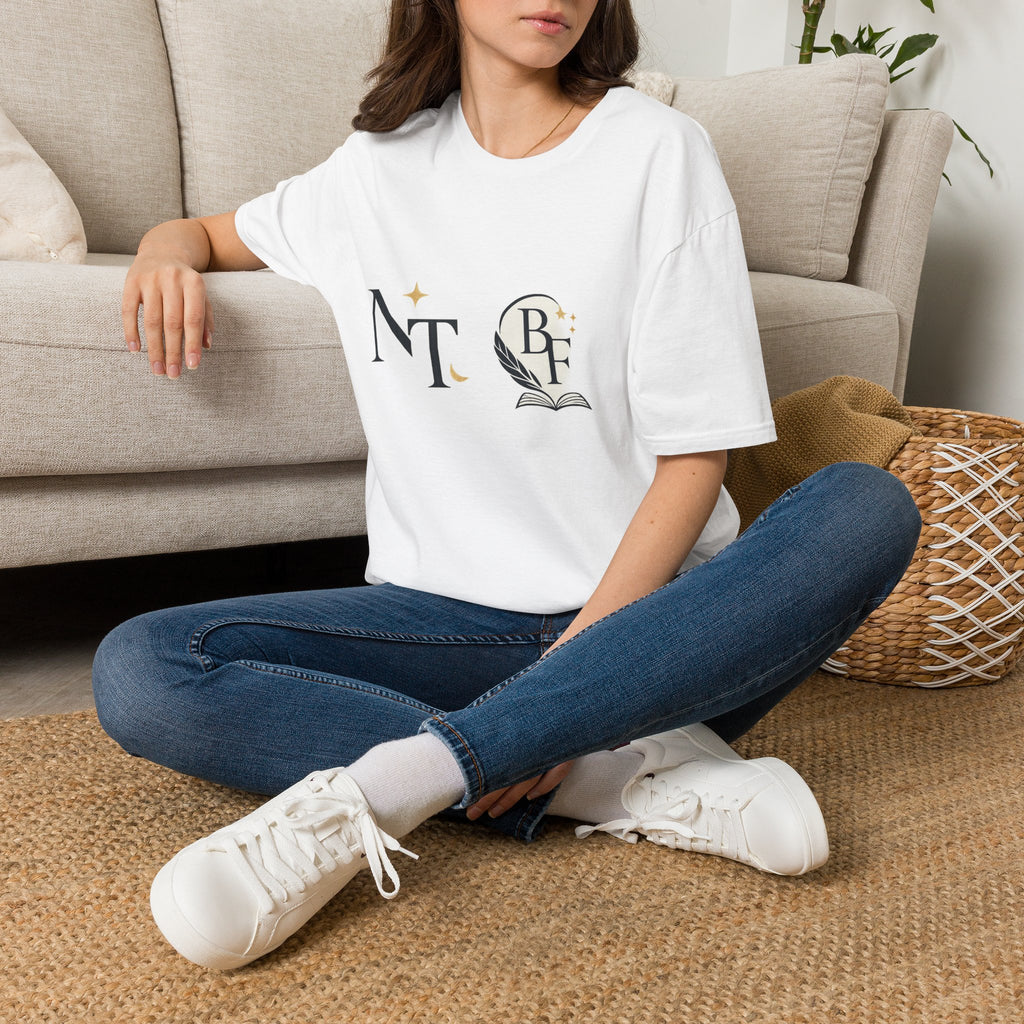 NT • BF Bookish Logo T‑Shirt — Literary Monogram Tee