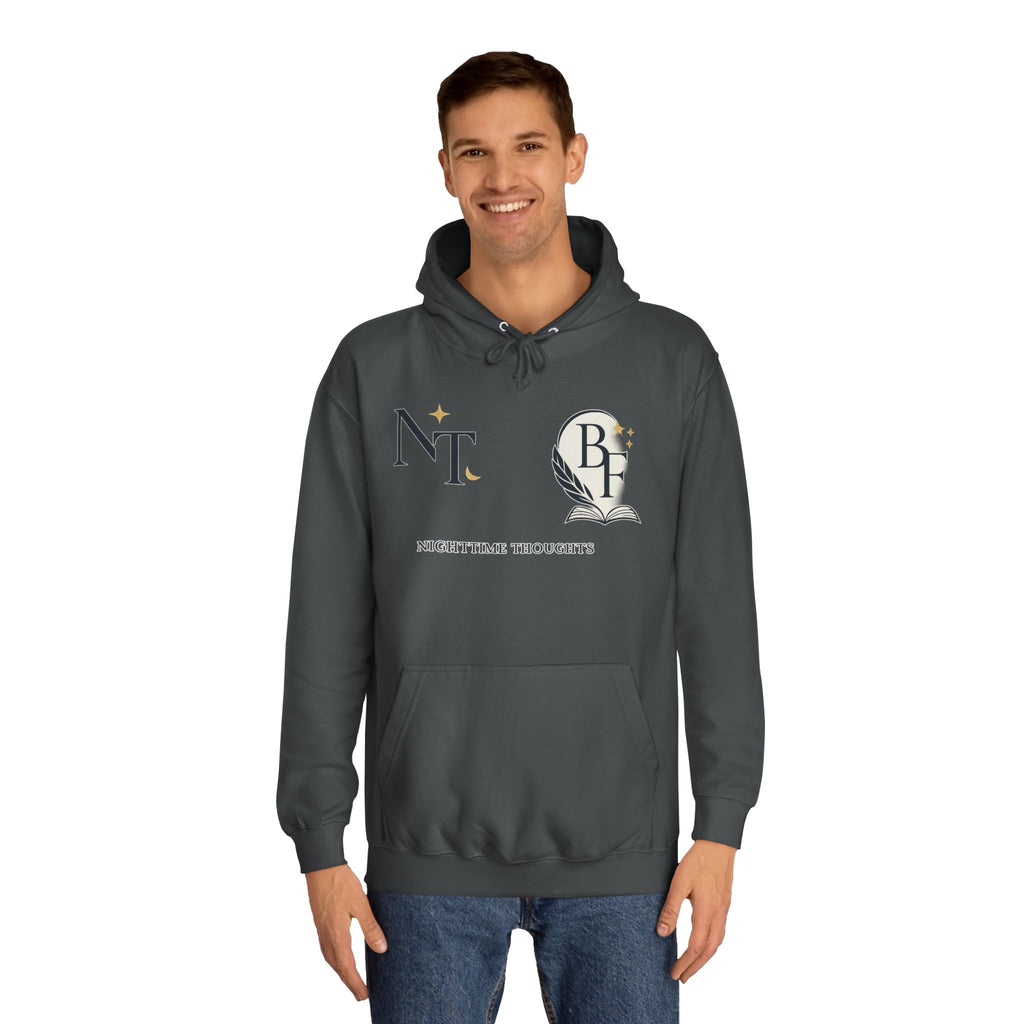 Nighttime Thoughts Hoodie — Moonlit College Sweatshirt