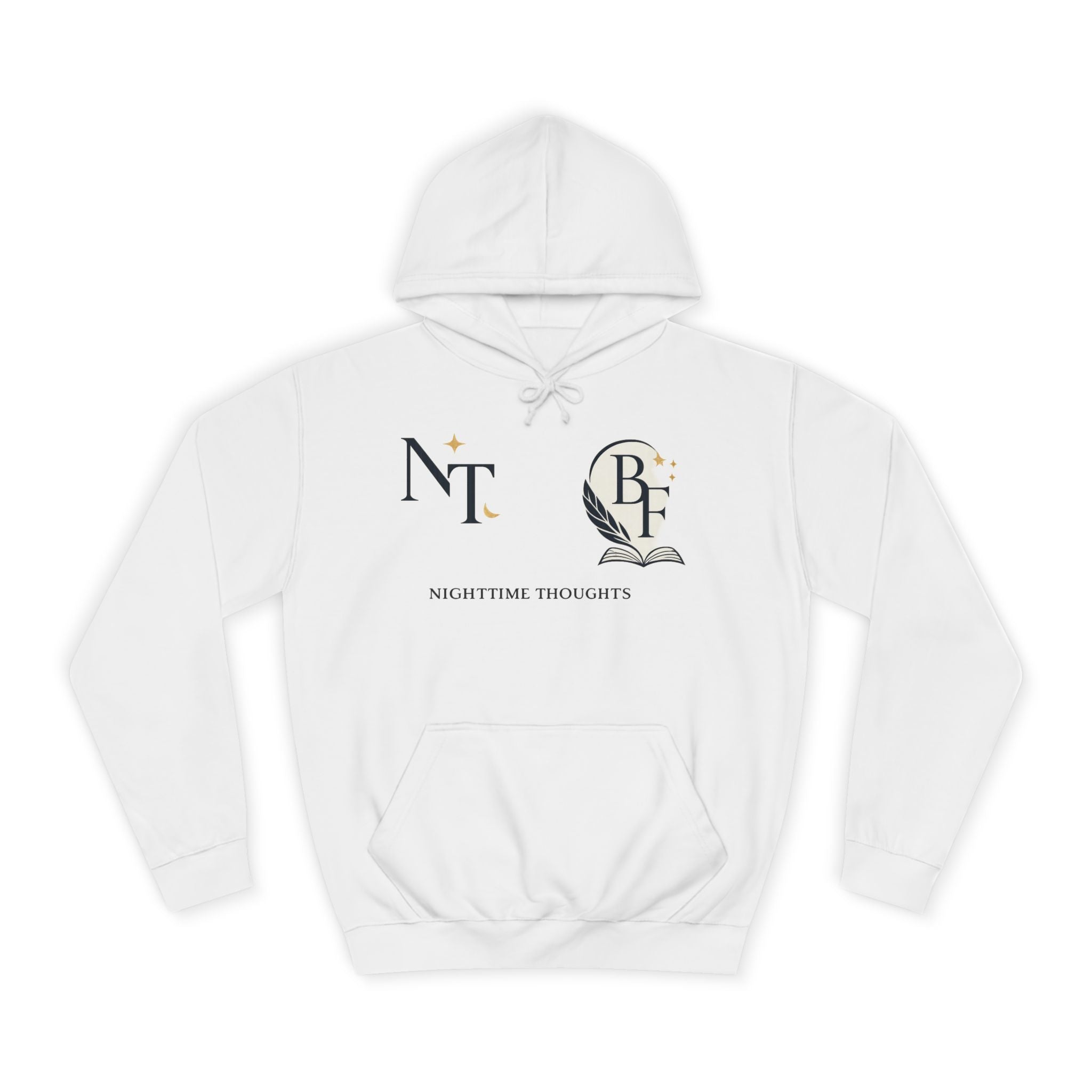 Nighttime Thoughts Hoodie — Moonlit College Sweatshirt